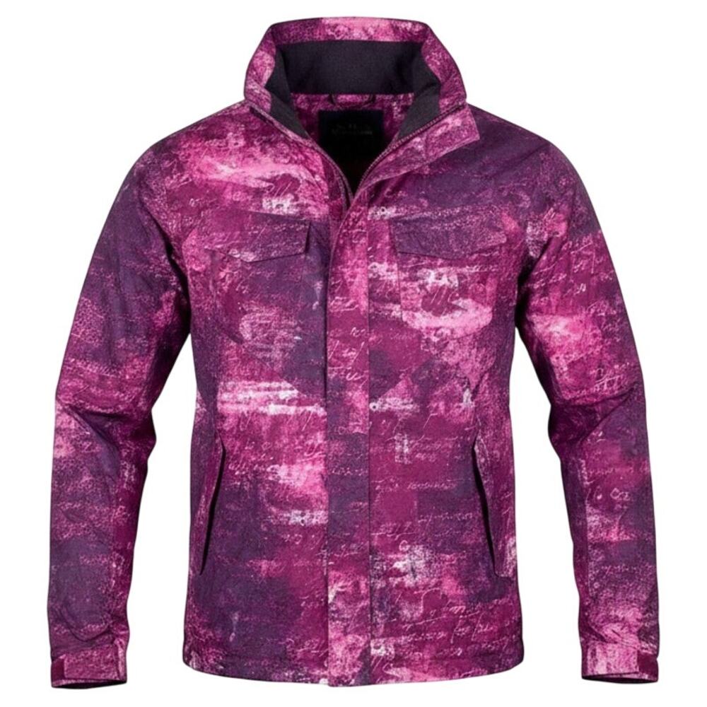 Columbia Omni‑Tech Youth 18/20 Waterproof Jacket Purple Pink Hooded SHELL ONLY